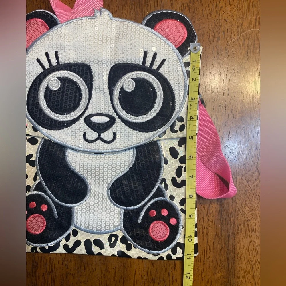Justice panda messenger bag. Perfect for iPad or Chromebook.